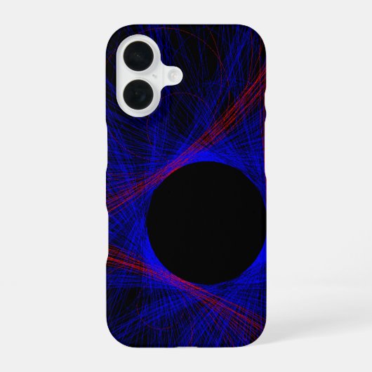 アクセント付きトライアングル幾何学柄iPhone 16ケース iPhone 16ケース (裏面)