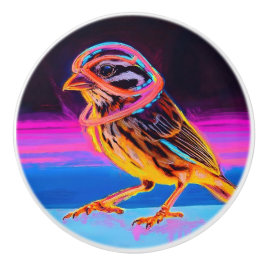 アクセント付きネオン白熱［赤熱］光を放つスパロー セラミックノブ