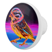 アクセント付きネオン白熱［赤熱］光を放つスパロー セラミックノブ (右)