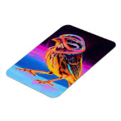 アクセント付きネオン白熱［赤熱］光を放つスパロー マグネット (左側)