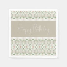 アクセント付きフローラルパターン