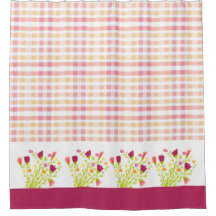 アクセント付きフローラ付きプレイド