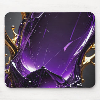 アクセント付きミニマリスト黒マウスパッド | モード マウスパッド