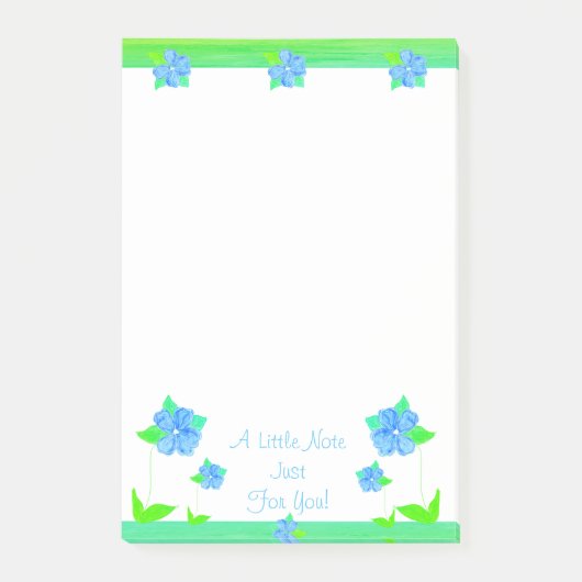 アクセント付き花 ポストイット (正面)