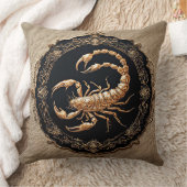 アクセント付き複雑なスコーピオン華美デザイン クッション (ブランケット)
