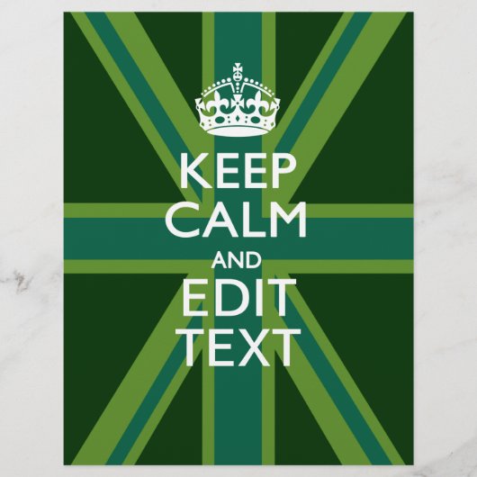 アクセント保グリーンCalmとYour Text Union Jack (正面)