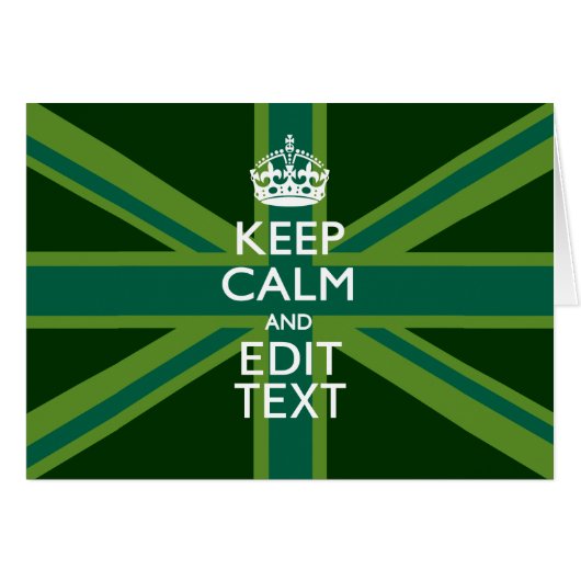 アクセント保グリーンCalmとYour Text Union Jack (正面横)