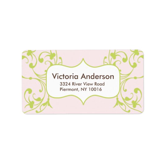 アクセント差出人住所ラベル。 ラベル (正面)