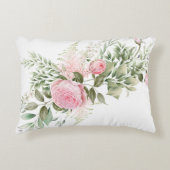 アクセント枕ピンクのバラ アクセントクッション (正面)