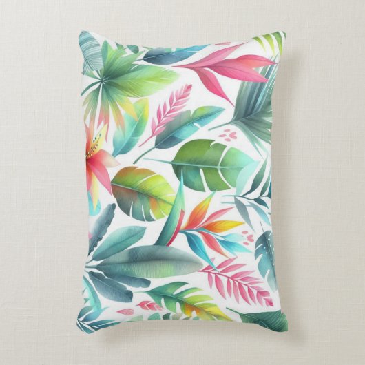 アクセント枕明るい熱帯カラフルの離れピンク色 アクセントクッション (正面(垂直))