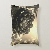 アクセント枕花黒 アクセントクッション (正面(垂直))