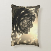 アクセント枕花黒 アクセントクッション (裏面(縦))