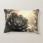 アクセント枕花黒 アクセントクッション (裏面)