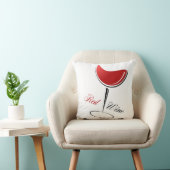 アクセント枕赤ワイン装飾用クッション クッション (椅子)