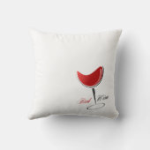 アクセント枕赤ワイン装飾用クッション クッション (裏面)