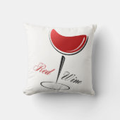 アクセント枕赤ワイン装飾用クッション クッション (正面)