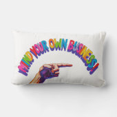 アクセント枕頭自分のビジネスのアクセント枕 ランバークッション (裏面)