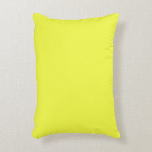 アクセント枕16" x 12"、ネオンイエロー アクセントクッション (正面(垂直))