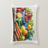アクセント枕 – フルーツ&野菜デコール アクセントクッション (正面(垂直))