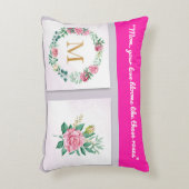 アクセント枕 – ママモモノグラムアクセント枕 アクセントクッション (正面(垂直))