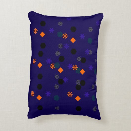 アクセント枕 – 幾何ユニークパターン アクセントクッション (裏面(縦))