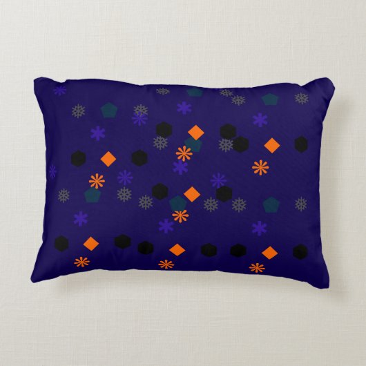 アクセント枕 – 幾何ユニークパターン アクセントクッション (裏面)