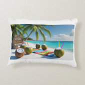アクセント枕 – 熱帯ビーチ枕 アクセントクッション (裏面)