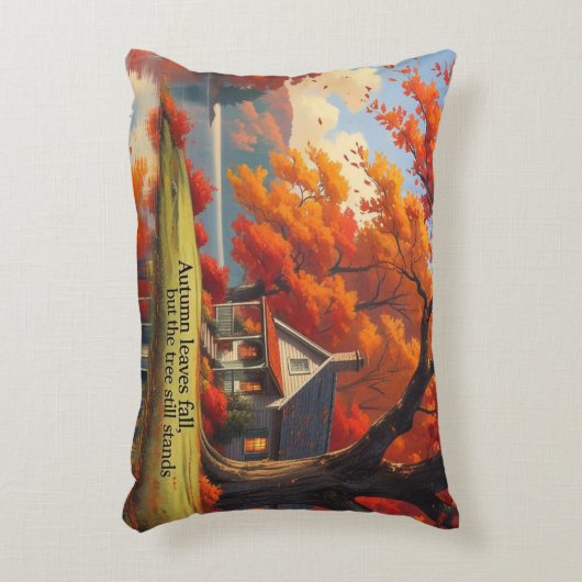 アクセント枕 – 秋のコテージ アクセントクッション (正面(垂直))