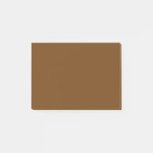 アクセント茶色の背景色でカスタマイズす ポストイット (正面)