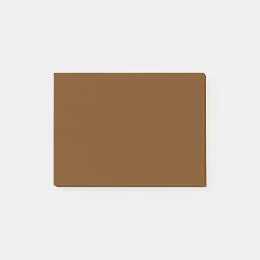 アクセント茶色の背景色でカスタマイズす ポストイット (正面)
