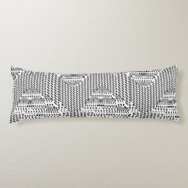 アクセント ブラック＆ホワイト ドーム ボディピロー