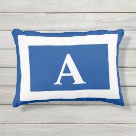 アクセント(青モノグラムのトレンディー) アウトドアクッション