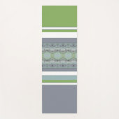 アクセンパターン（の模様が）あるトストライプ ヨガマット (正面)