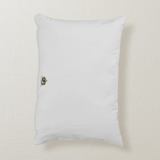 アクセンモノグラムのパーソナライズされたト枕 アクセントクッション (裏面(縦))