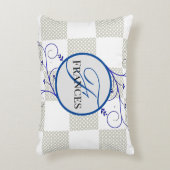アクセンモノグラムのパーソナライズされたト枕 アクセントクッション (正面(垂直))