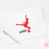 アクゼントアイススケーター ラウンドシール (封筒)