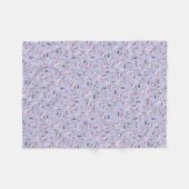 アクソロッツ（紫） フリースブランケット (正面(横))