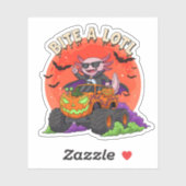 アクソロテおもしろいルバンパイアハロウィンモンスタートラック シール (シート)