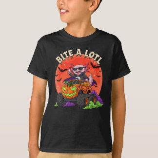 アクソロテおもしろいルバンパイアハロウィンモンスタートラック Tシャツ