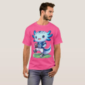 アクソロテおもしろいル・サッカー選手ボーイズ・ガールズ Tシャツ (正面フル)