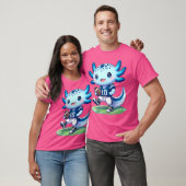 アクソロテおもしろいル・サッカー選手ボーイズ・ガールズ Tシャツ (ユニセックス)