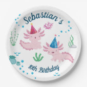 アクソロテクールルホワイトバースデーパーティー ペーパープレート (正面)