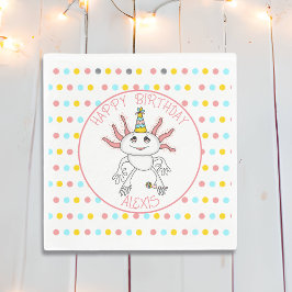 アクソロテパーソナライズされたルをテーマにした誕生日パーティー スタンダードランチョンナプキン