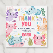 アクソロテルアロテルおもしろいバースデーパーティースクエア フェイバータグ (正面)