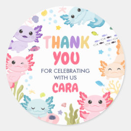 アクソロテルアロテルおもしろいバースデーパーティー ラウンドシール