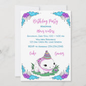 アクソロテルテーマガールズ誕生日 招待状 (正面)