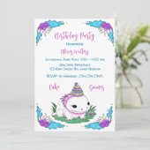 アクソロテルテーマガールズ誕生日 招待状 (スタンド正面)