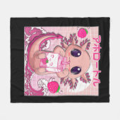 アクソロテルパステルゴシックストロベリーミルクシェイクアニメAe フリースブランケット (正面(横))