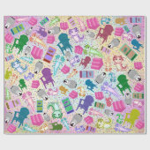 アクソロテルピンクステアソングラッピング紙 ラッピングペーパー (フラット)