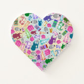 アクソロテルピンク階段カスタムハートスパイラルノートブック ノートブック (裏面)